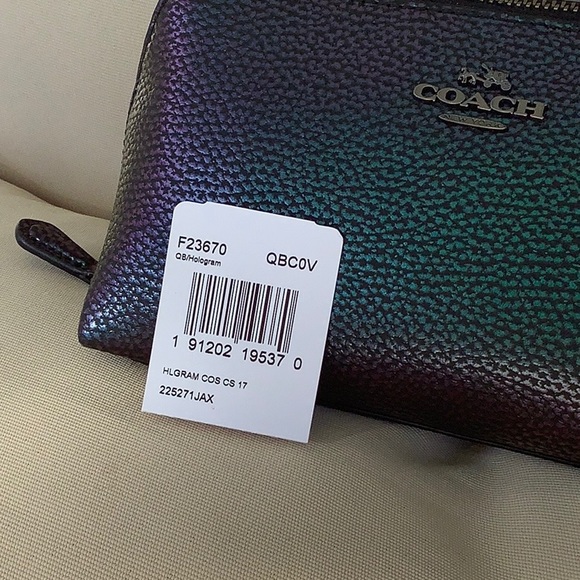 NWT COACH HOLOGRAM COSMETIC BAG/ACCESSORY POUCH - Picture 6 of 6